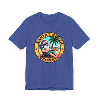 Santa's Beach Brewery T Shirt Festive Comfort Tee for All - Ocean State Styles