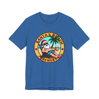 Santa's Beach Brewery T Shirt Festive Comfort Tee for All - Ocean State Styles