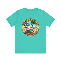 Santa's Beach Brewery T Shirt Festive Comfort Tee for All - Ocean State Styles