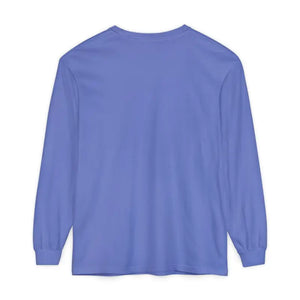 Periwinkle long-sleeve crewneck shirt from Scenic Mountain Graphic Long Sleeve T Shirts collection