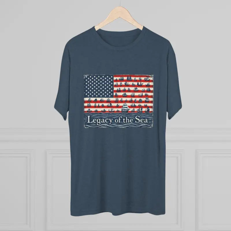 Blue Sea Legacy Unisex Nautical Flag T Shirt featuring a unique nautical flag design