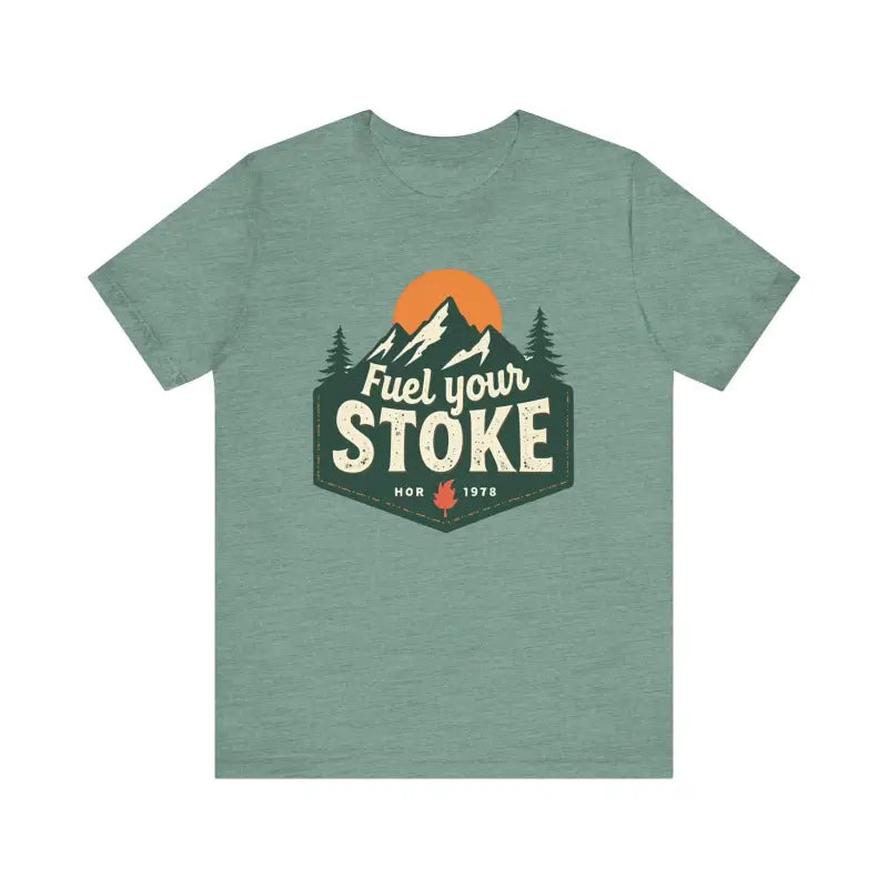 Seafoam Olive Salmon and Heather Green Unisex Jersey Short Sleeve Tee - Ocean State Styles
