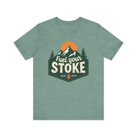 Seafoam Olive Salmon and Heather Green Unisex Jersey Short Sleeve Tee - Ocean State Styles