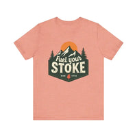 Seafoam Olive Salmon and Heather Green Unisex Jersey Short Sleeve Tee - Ocean State Styles