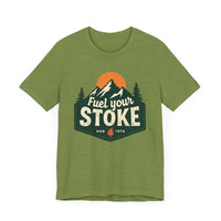 Seafoam Olive Salmon and Heather Green Unisex Jersey Short Sleeve Tee - Ocean State Styles