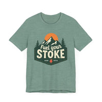 Seafoam Olive Salmon and Heather Green Unisex Jersey Short Sleeve Tee - Ocean State Styles