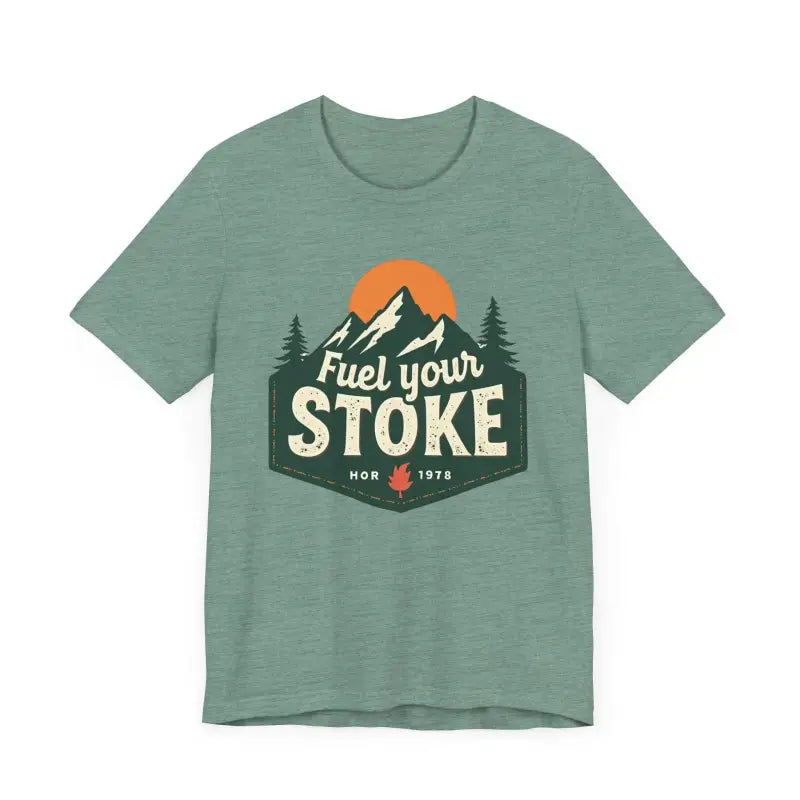 Seafoam Olive Salmon and Heather Green Unisex Jersey Short Sleeve Tee - Ocean State Styles