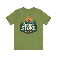 Seafoam Olive Salmon and Heather Green Unisex Jersey Short Sleeve Tee - Ocean State Styles