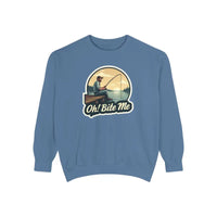 Sitting on the Dock Bite Me Unisex Garment Dyed Sweatshirt - Ocean State Styles