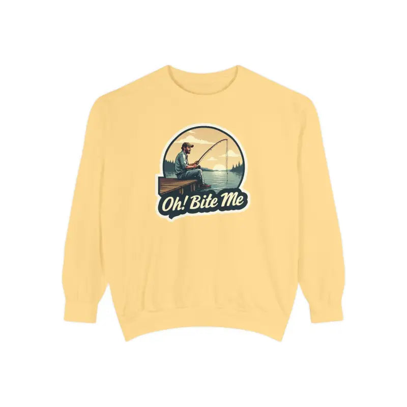 Sitting on the Dock Bite Me Unisex Garment Dyed Sweatshirt - Ocean State Styles