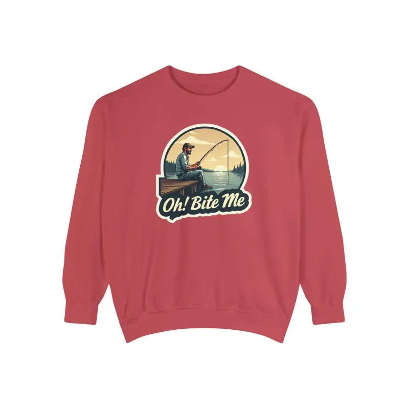 Sitting on the Dock Bite Me Unisex Garment Dyed Sweatshirt - Ocean State Styles