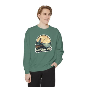 Sitting on the Dock Bite Me Unisex Garment Dyed Sweatshirt - Ocean State Styles