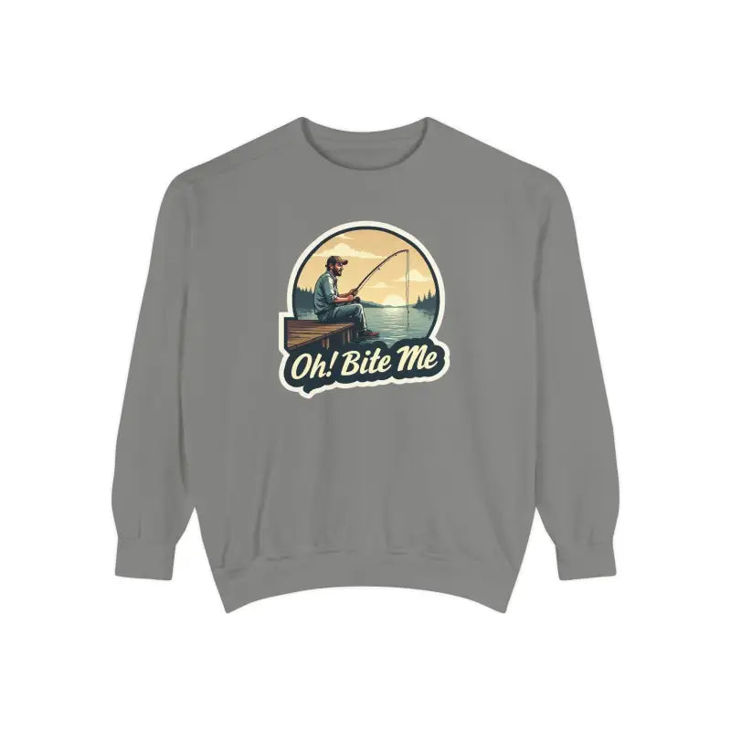 Sitting on the Dock Bite Me Unisex Garment Dyed Sweatshirt - Ocean State Styles
