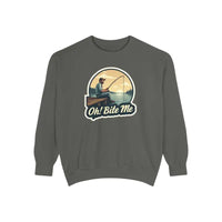 Sitting on the Dock Bite Me Unisex Garment Dyed Sweatshirt - Ocean State Styles