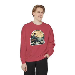 Sitting on the Dock Bite Me Unisex Garment Dyed Sweatshirt - Ocean State Styles