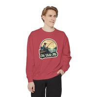 Sitting on the Dock Bite Me Unisex Garment Dyed Sweatshirt - Ocean State Styles