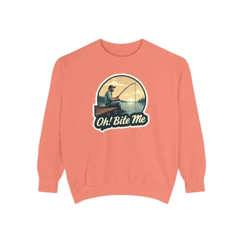 Sitting on the Dock Bite Me Unisex Garment Dyed Sweatshirt - Ocean State Styles