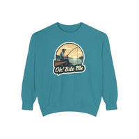Sitting on the Dock Bite Me Unisex Garment Dyed Sweatshirt - Ocean State Styles