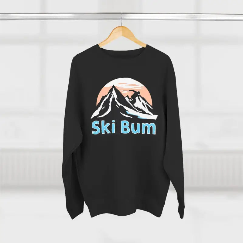 Ski Bum Sweatshirt Collection Cozy Style Blue Beige Black - Ocean State Styles