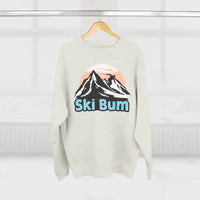Ski Bum Sweatshirt Collection Cozy Style Blue Beige Black - Ocean State Styles