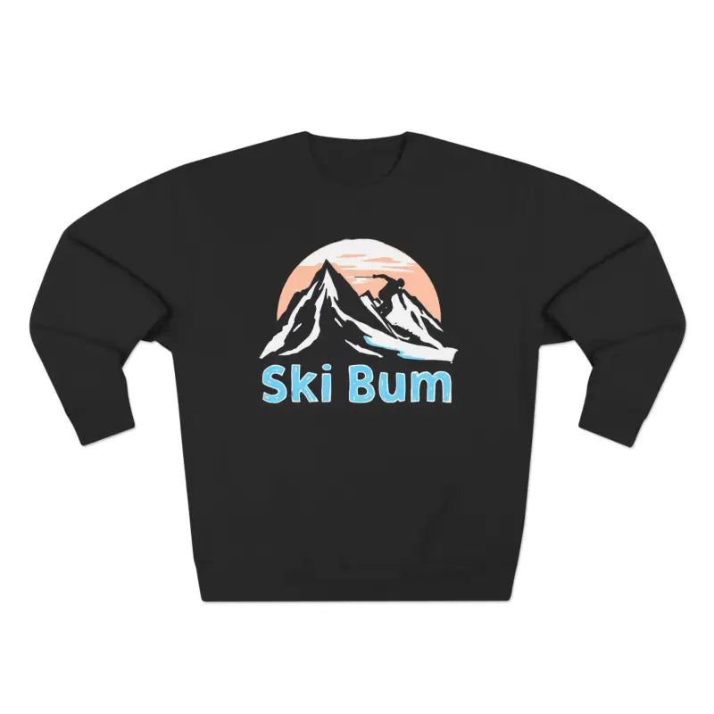 Ski Bum Sweatshirt Collection Cozy Style Blue Beige Black - Ocean State Styles