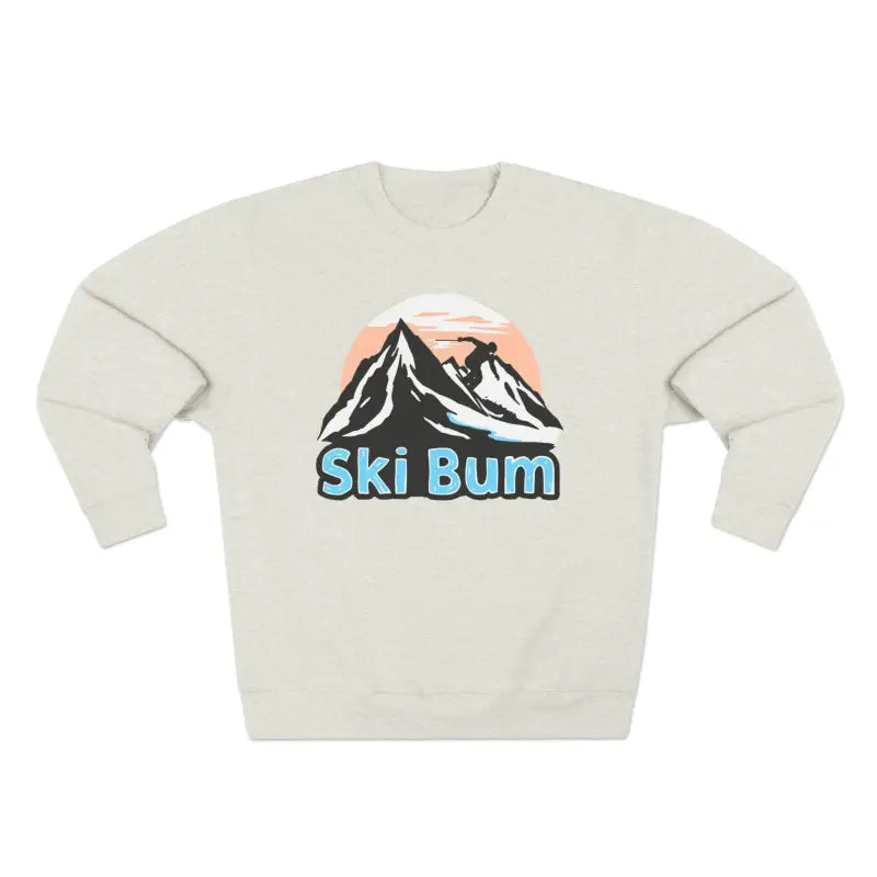 Ski Bum Sweatshirt Collection Cozy Style Blue Beige Black - Ocean State Styles