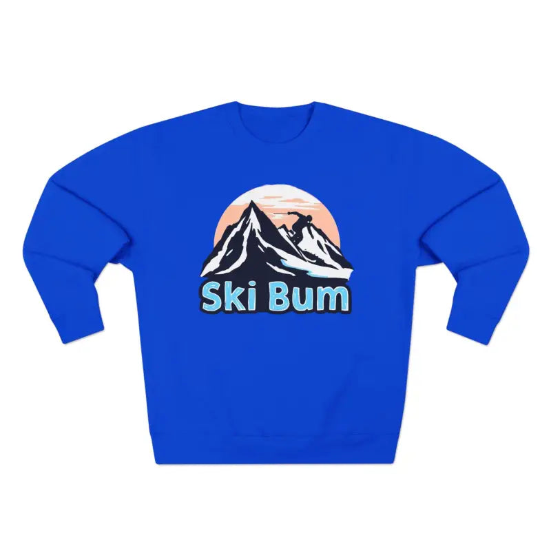 Ski Bum Sweatshirt Collection Cozy Style Blue Beige Black - Ocean State Styles