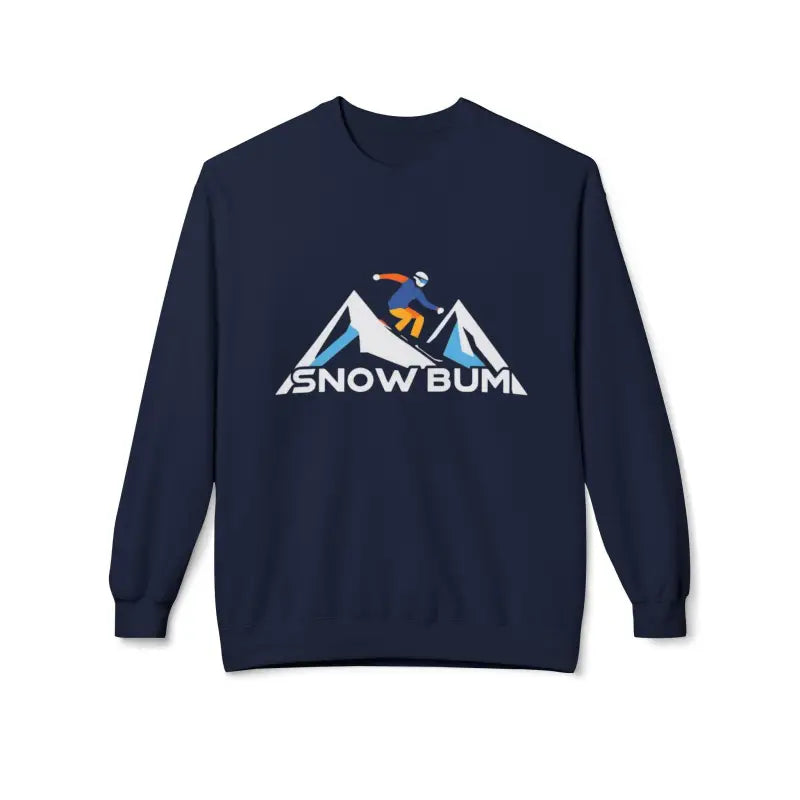 Skier Graphic Snow Bum Sweatshirt for Winter Fun Unisex Casual Wear - Ocean State Styles