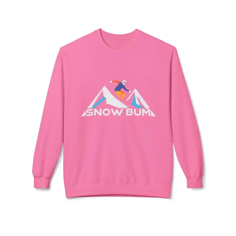 Skier Graphic Snow Bum Sweatshirt for Winter Fun Unisex Casual Wear - Ocean State Styles