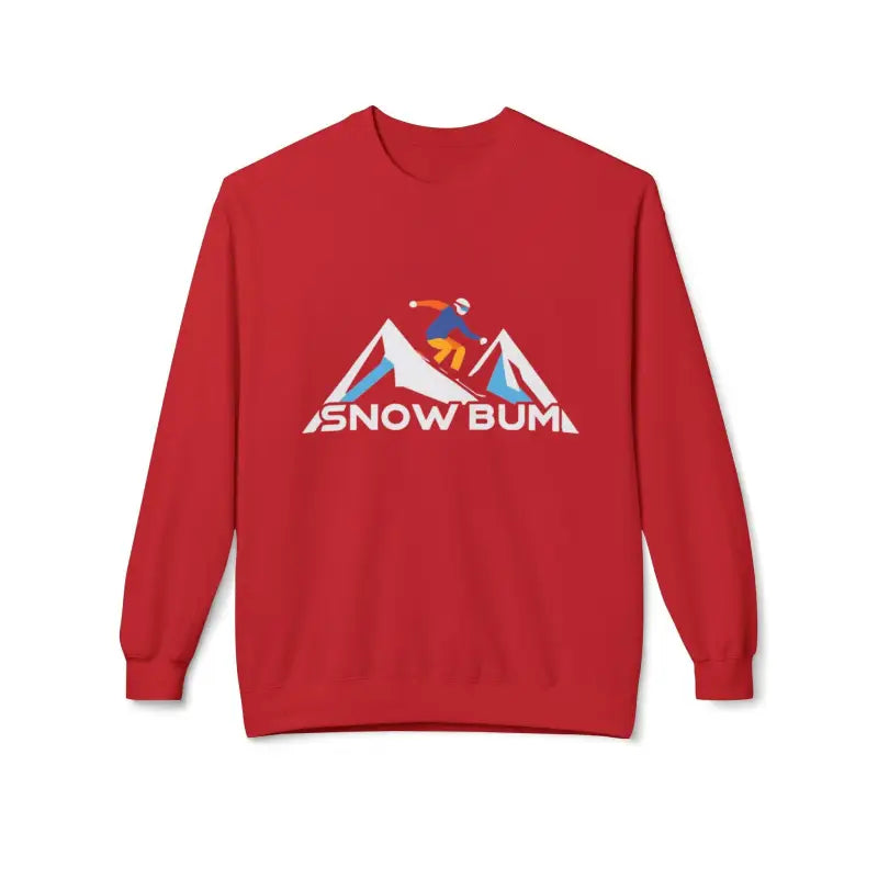 Skier Graphic Snow Bum Sweatshirt for Winter Fun Unisex Casual Wear - Ocean State Styles