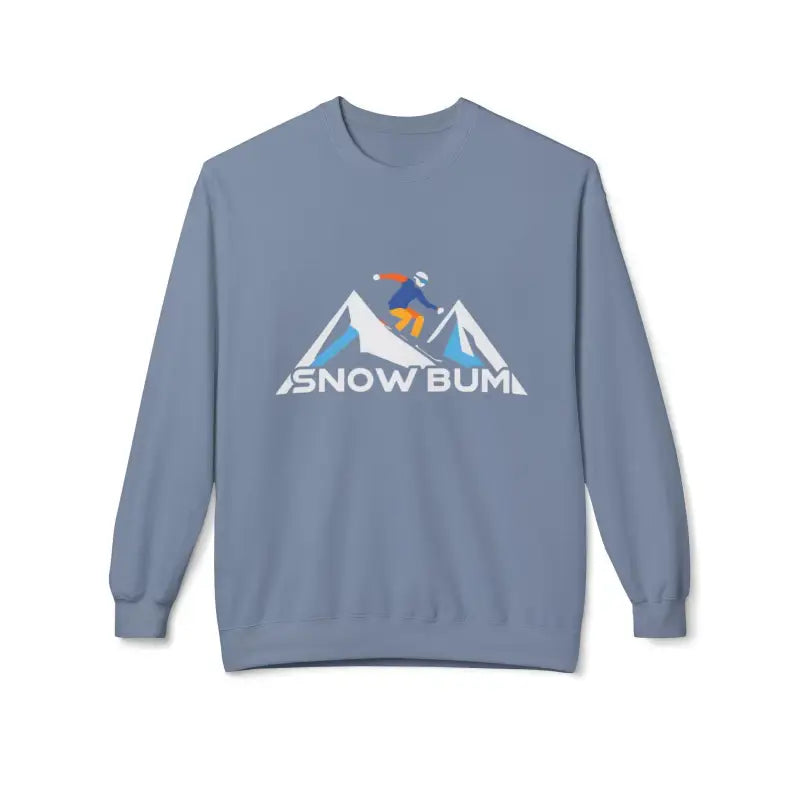 Skier Graphic Snow Bum Sweatshirt for Winter Fun Unisex Casual Wear - Ocean State Styles