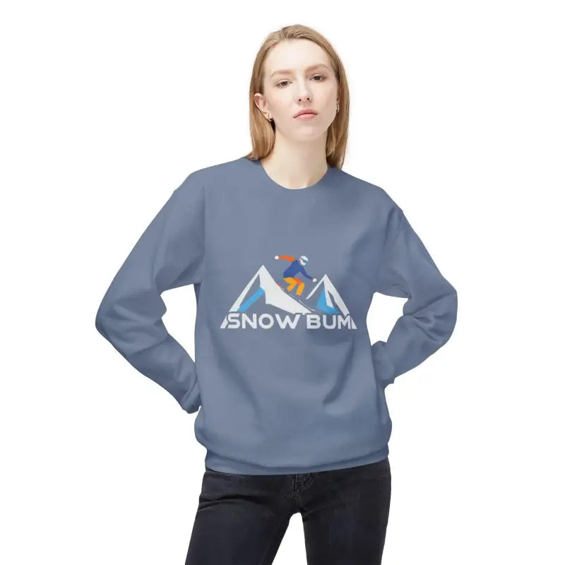 Skier Graphic Snow Bum Sweatshirt for Winter Fun Unisex Casual Wear - Ocean State Styles