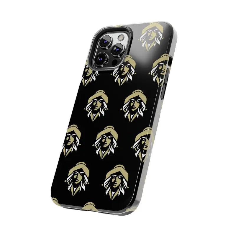 Skipper Lax Black Tough Phone Case With Woman Face Design - Ocean State Styles