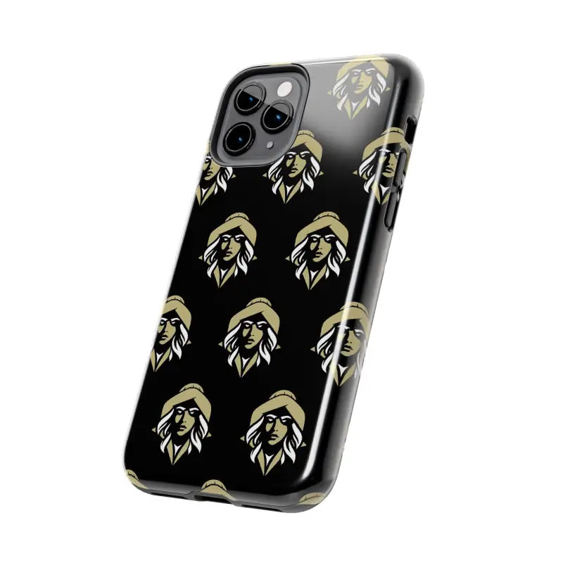 Skipper Lax Black Tough Phone Case With Woman Face Design - Ocean State Styles