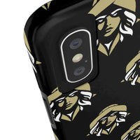 Skipper Lax Black Tough Phone Case With Woman Face Design - Ocean State Styles