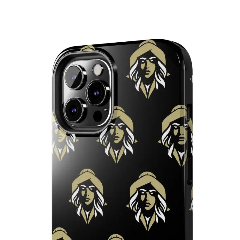 Skipper Lax Black Tough Phone Case With Woman Face Design - Ocean State Styles