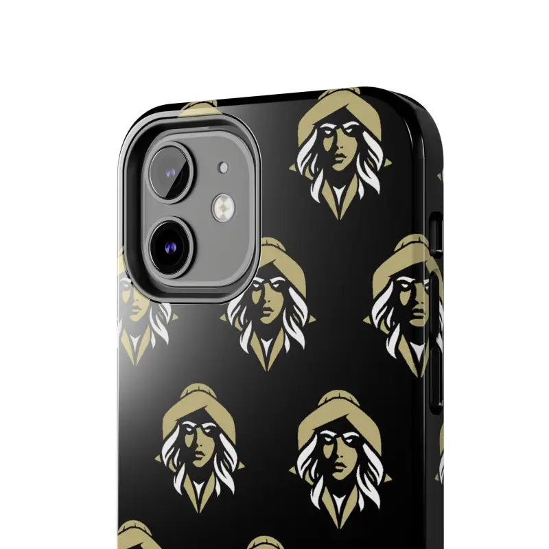 Skipper Lax Black Tough Phone Case With Woman Face Design - Ocean State Styles