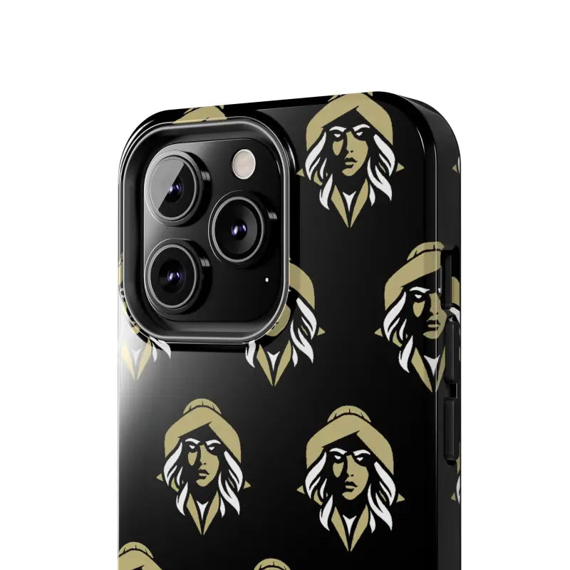 Skipper Lax Black Tough Phone Case With Woman Face Design - Ocean State Styles