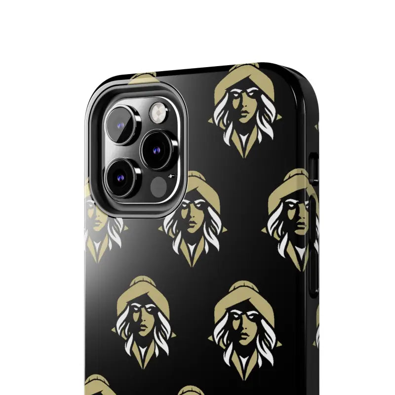 Skipper Lax Black Tough Phone Case With Woman Face Design - Ocean State Styles
