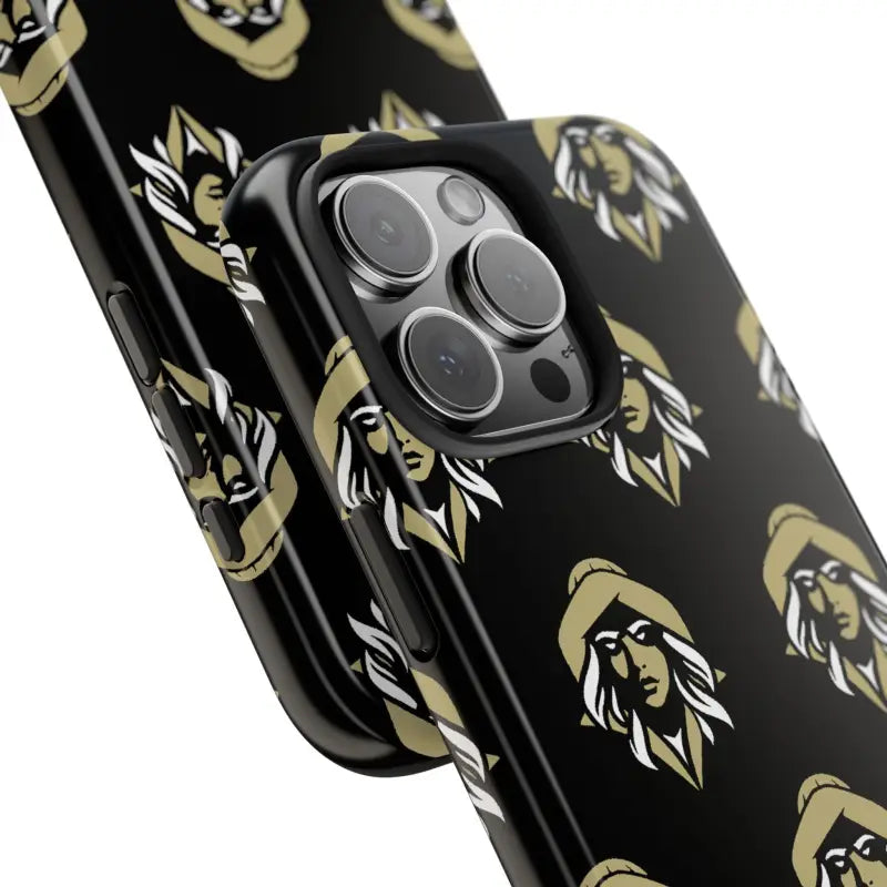 Skipper Lax Black Tough Phone Case With Woman Face Design - Ocean State Styles