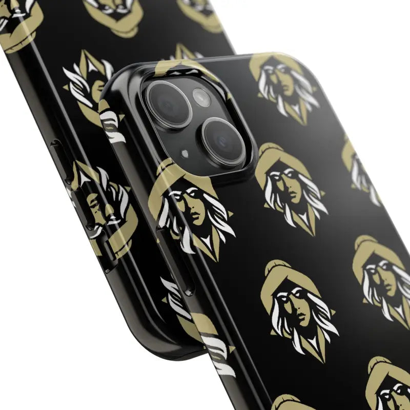 Skipper Lax Black Tough Phone Case With Woman Face Design - Ocean State Styles