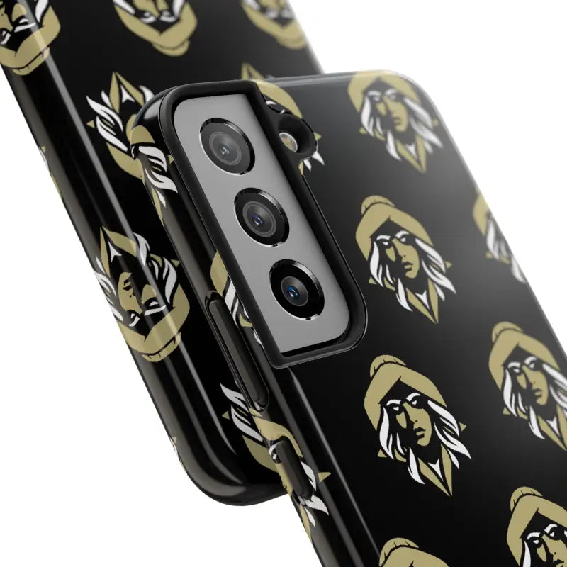 Skipper Lax Black Tough Phone Case With Woman Face Design - Ocean State Styles