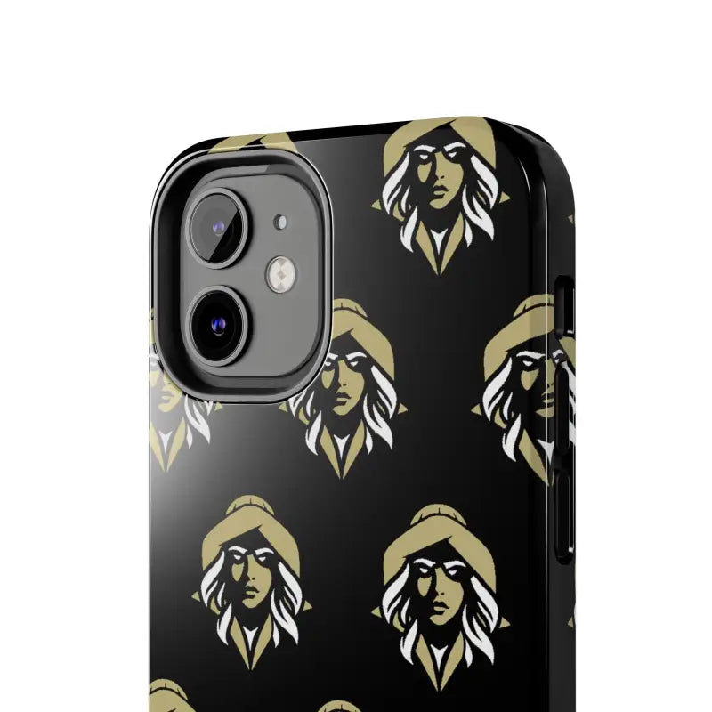 Skipper Lax Black Tough Phone Case With Woman Face Design - Ocean State Styles
