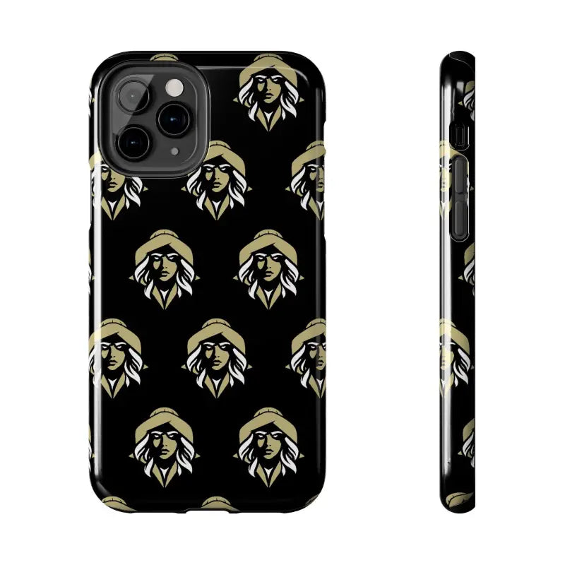 Skipper Lax Black Tough Phone Case With Woman Face Design - Ocean State Styles