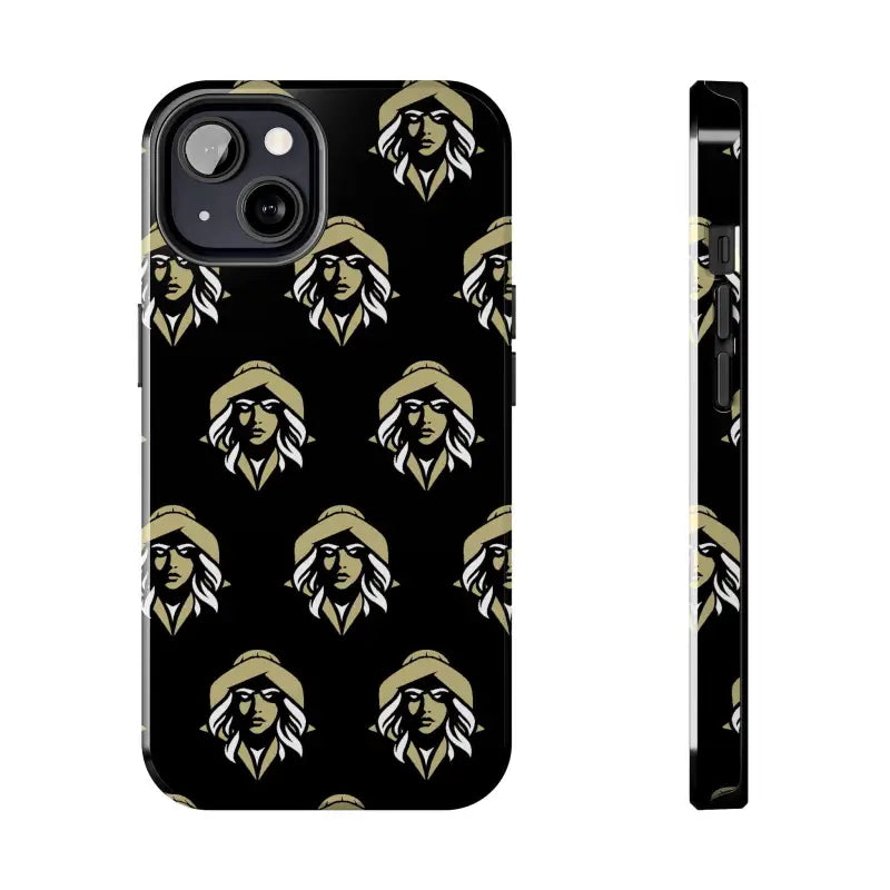 Skipper Lax Black Tough Phone Case With Woman Face Design - Ocean State Styles