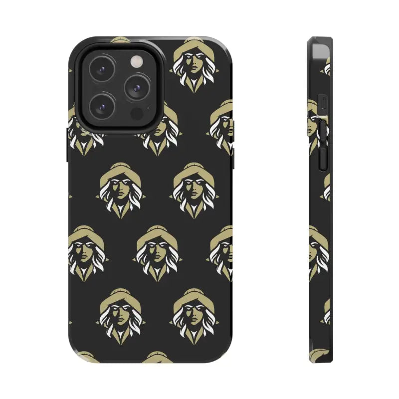 Skipper Lax Black Tough Phone Case With Woman Face Design - Ocean State Styles