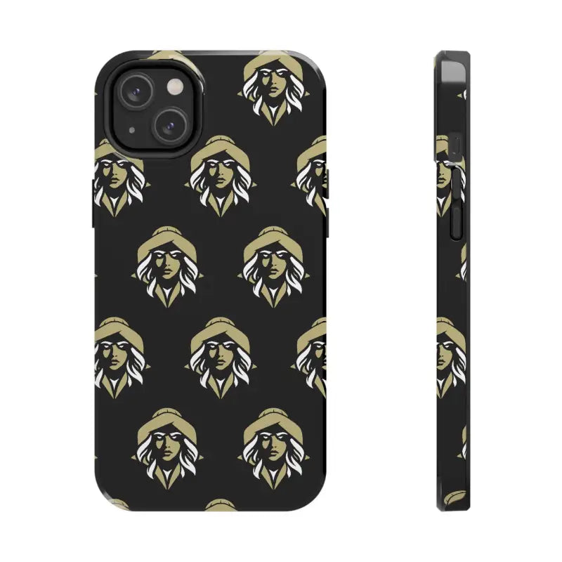 Skipper Lax Black Tough Phone Case With Woman Face Design - Ocean State Styles
