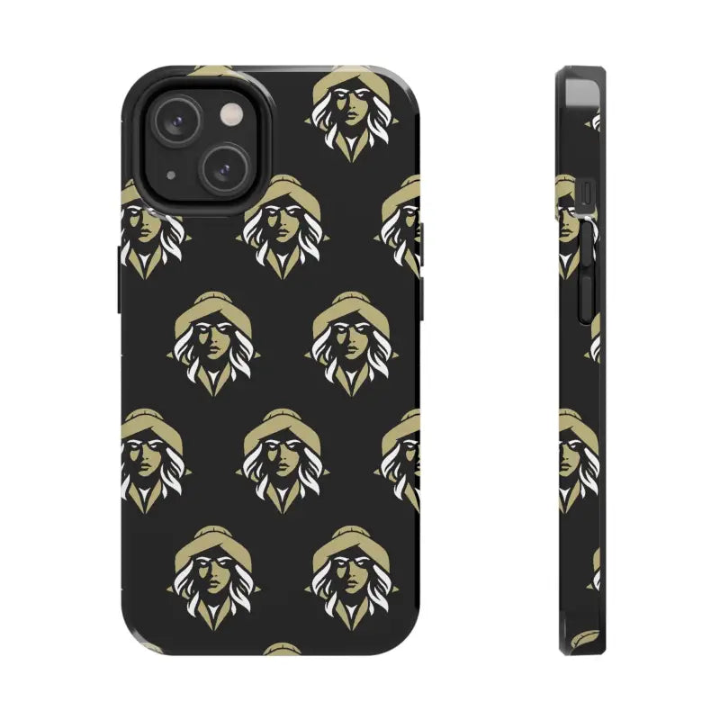 Skipper Lax Black Tough Phone Case With Woman Face Design - Ocean State Styles