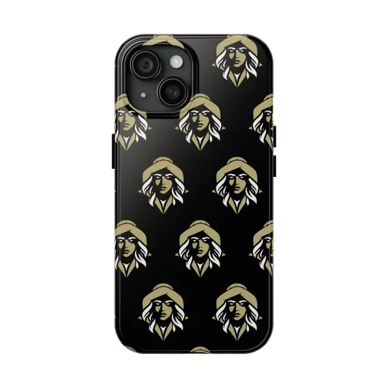 Skipper Lax Black Tough Phone Case With Woman Face Design - Ocean State Styles