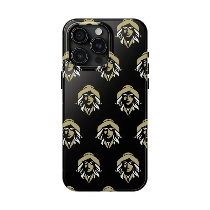 Skipper Lax Black Tough Phone Case With Woman Face Design - Ocean State Styles